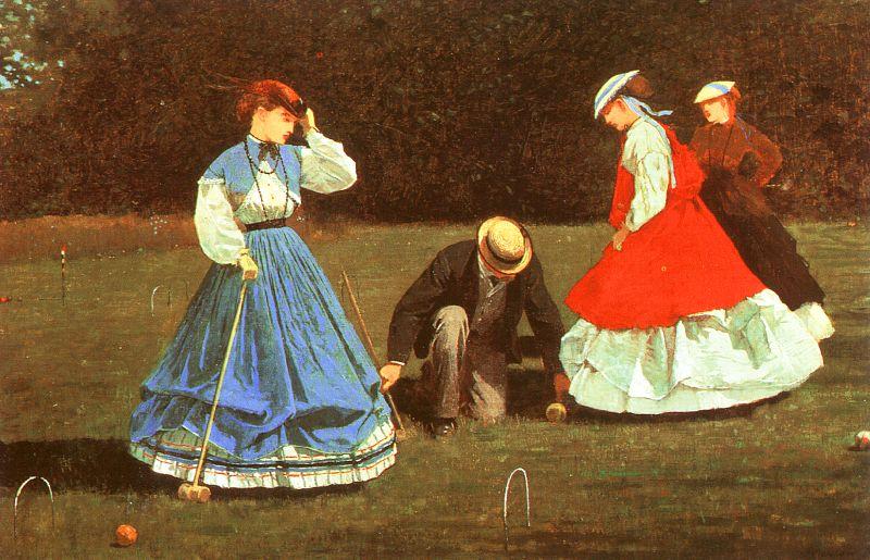 Winslow Homer The Croquet Game oil painting picture